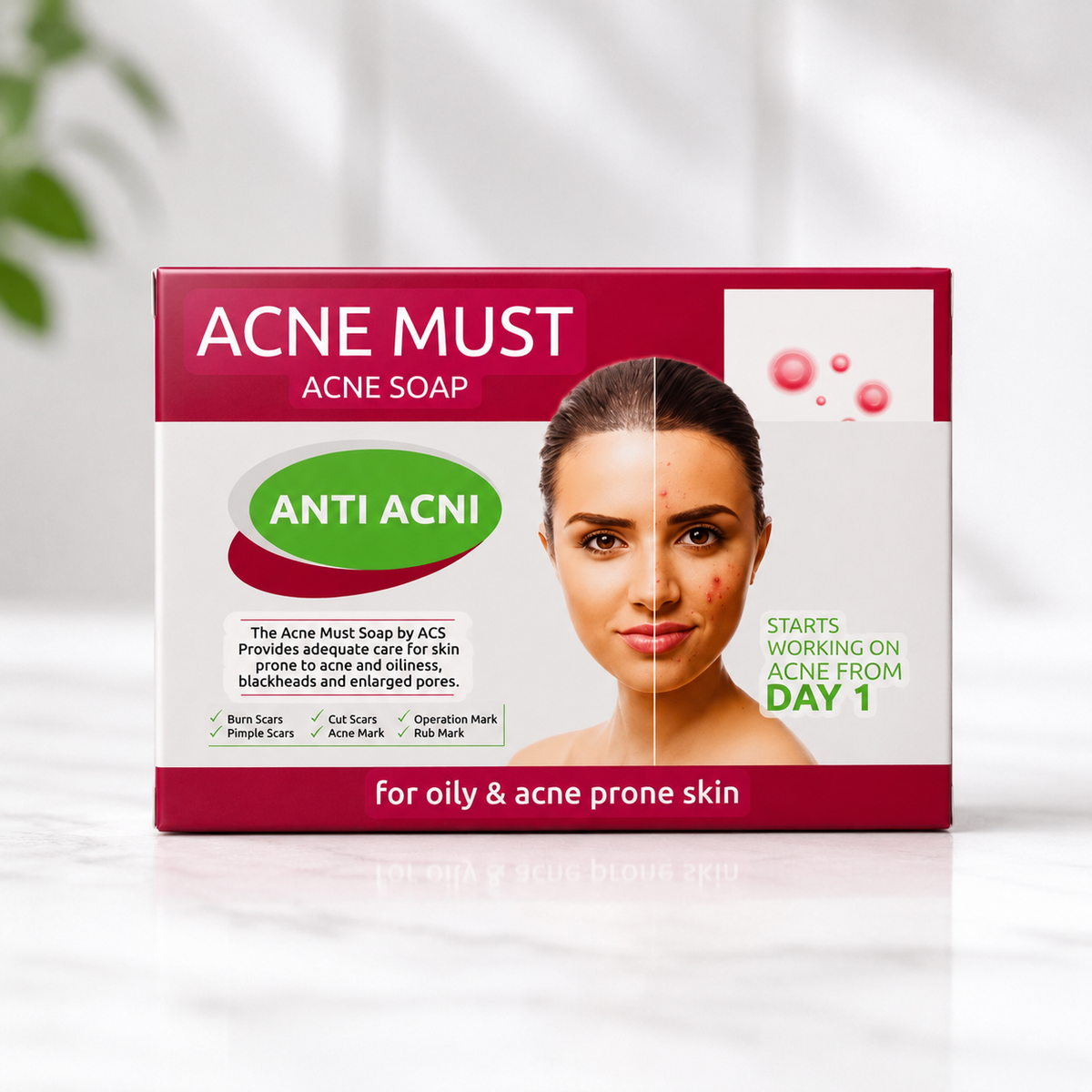Acne Must Anti-Acne Soap for Oily & Acne-Prone Skin
